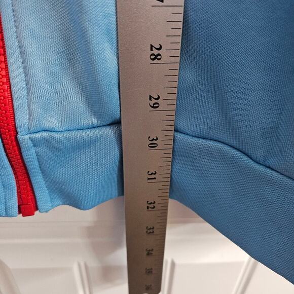 Vintage Lacoste Y2K Jacket Mens 3X Blue Striped Full Zip Retro Streetwear Skater - Picture 7 of 9